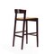 Manhattan Comfort Klismos Barstool in Camel and Dark Walnut (Set of 3) 3-BS014-CL - alternate 3